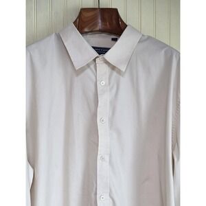 Alimens & Gentle Shirt Mens 2XL White Long Sleeve Button Front Dress Casual